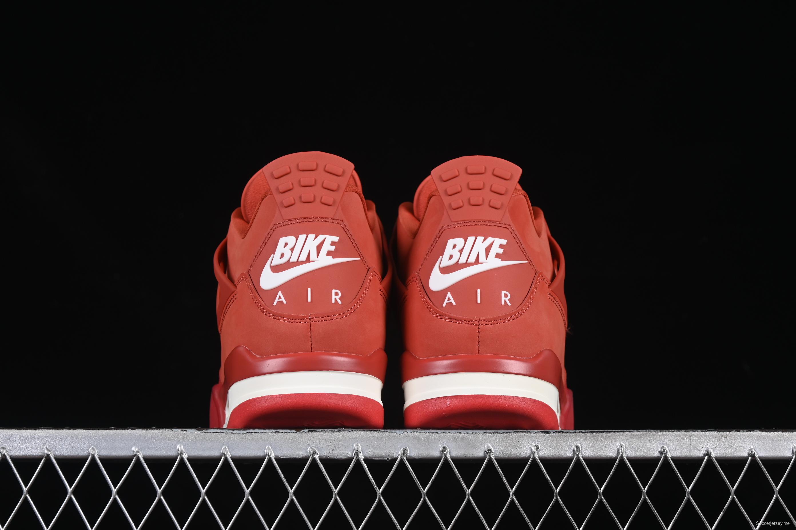 Nike Air Jordan 4 Retro OG "Brick By Brick" High-Top Sneakers with Suede and Leather Upper - HF4340-800