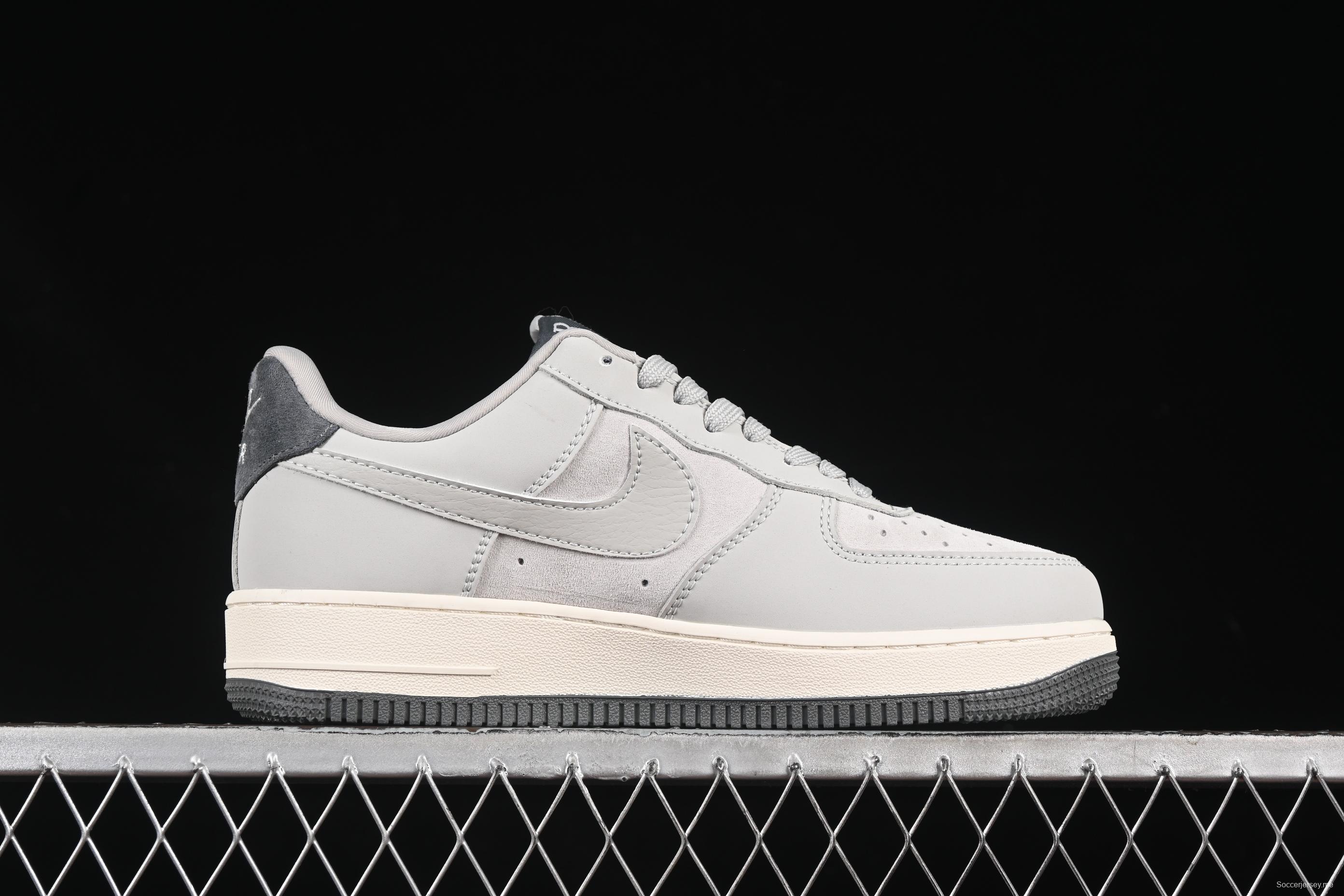 Nike Air Force 1 '07 Low Dior Collaboration Classic Gray Low-Top Casual Sneakers - DF0188-041