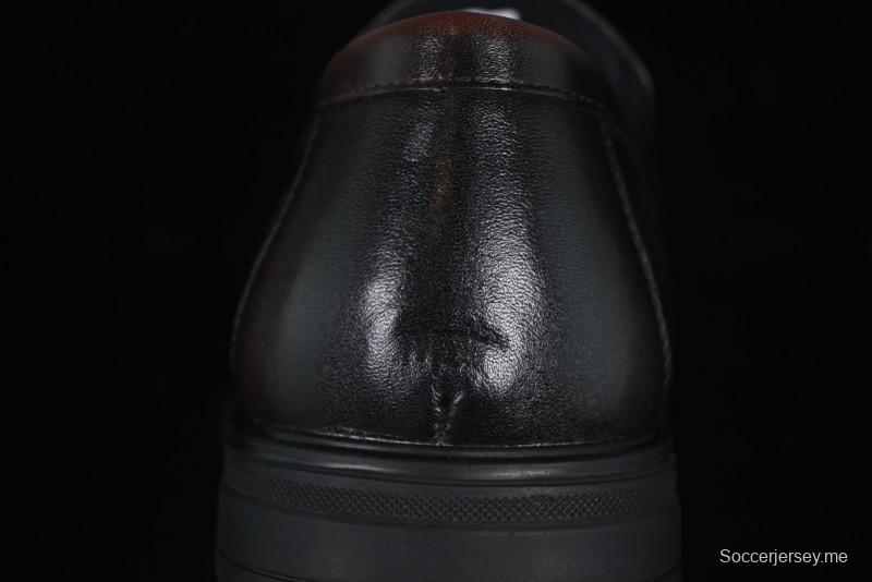 ECCO London Collection Slip-On Business Men's Leather Shoes with Wide Toe Design and Innovative Sole - 61160801002