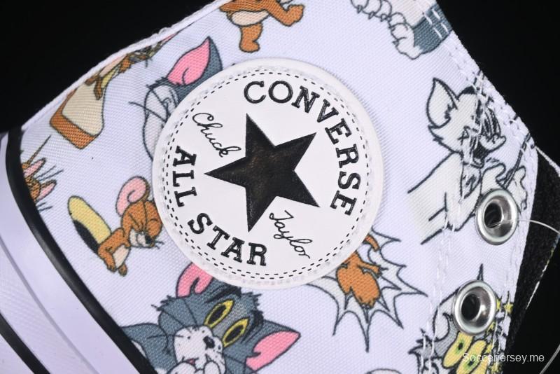 Converse All Star High Top Casual Sneakers with Tom and Jerry Theme - A15112C