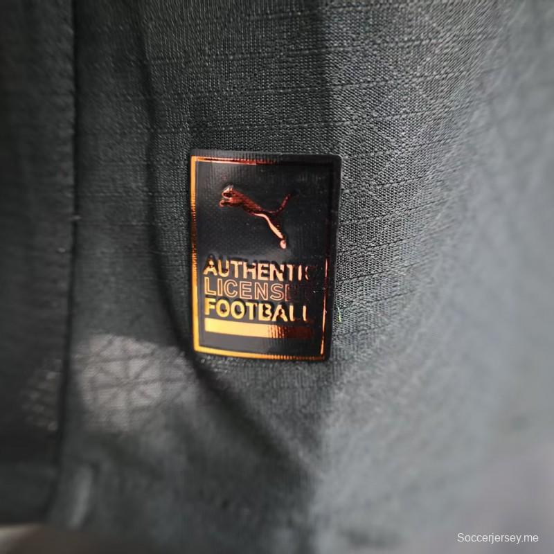 نسخة اللاعب 25/26 قميص مانشستر سيتي الاختباري الأسود لمانشستر سيتي 25/26