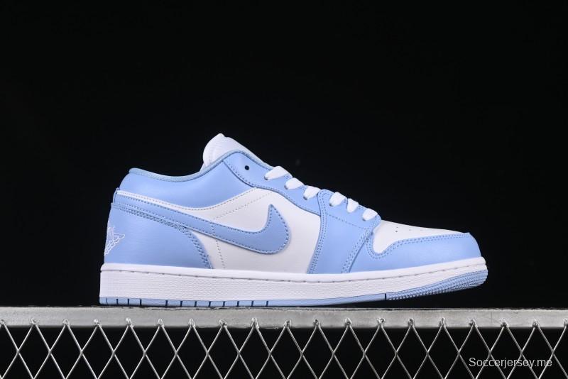 Nike Air Jordan 1 Low AJ1 White Blue Casual Sneakers - DC0774-142