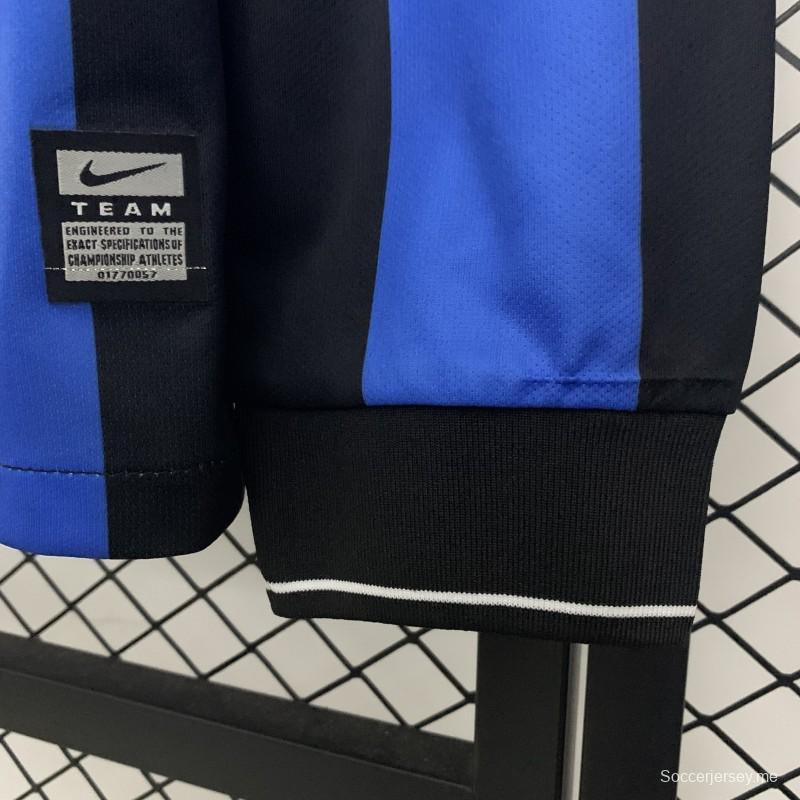 09/10 09/10 قميص إنتر ميلانو إنتر ميلانو ريترو نسخة دوري أبطال أوروبا