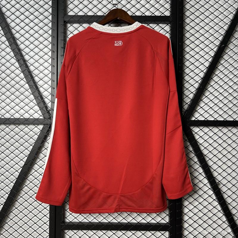 25/26 قميص أرضي بأكمام طويلة الأكمام من نادي انترناسيونال البرازيل