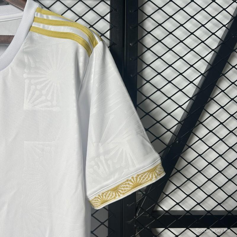 2025 قميص أبيض اللون أبيض كأس المكسيك الذهبي 2025