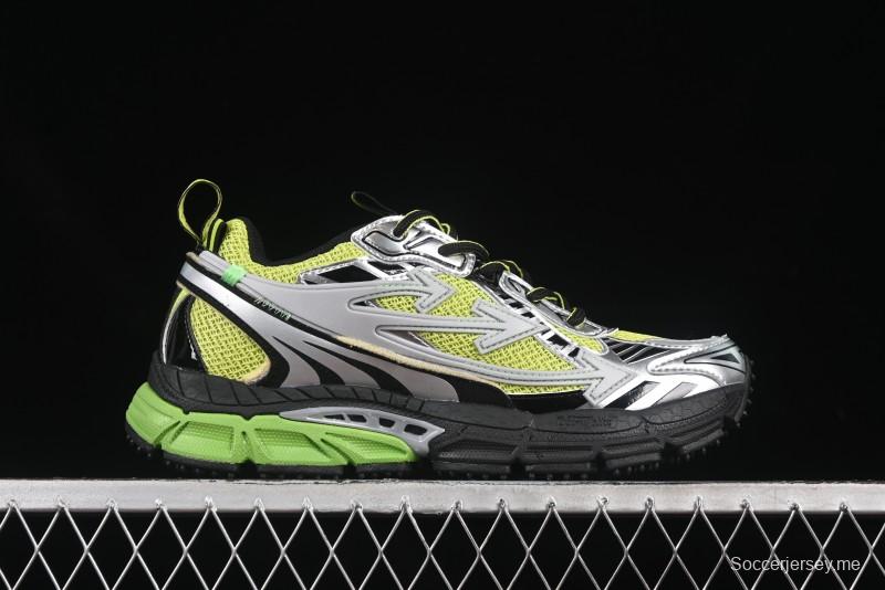 حذاء كاجوال كاجوال باللون الأبيض والأخضر من أوف وايت بي رايت - X.E5