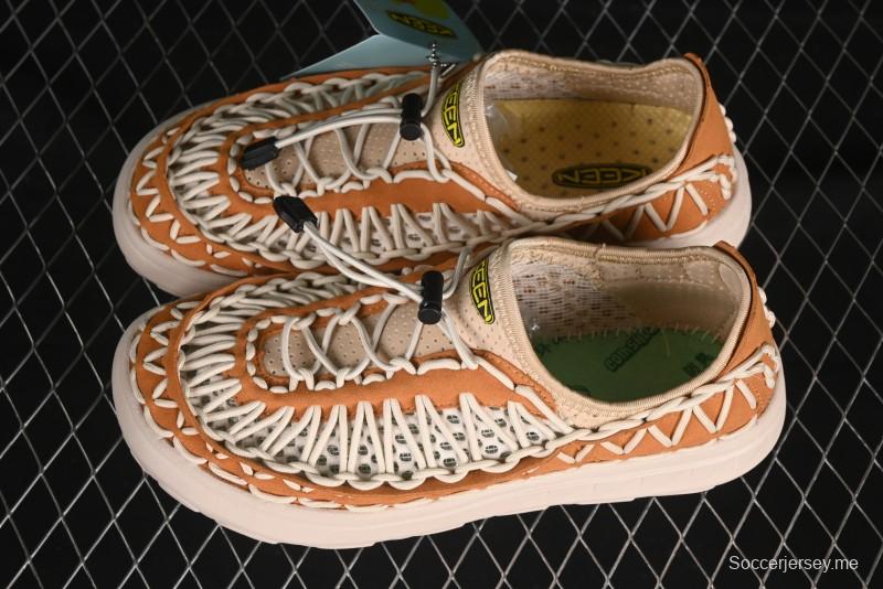 صنادل كين يونيك فلات-إم المنسوجة المرنة في الهواء الطلق للمشي والأنشطة المائية - 1014097 بني