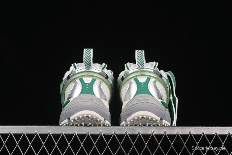 حذاء كاجوال كاجوال أخضر اللون أخضر بربطة عنق مصبوغة بالألوان من أوف وايت بي رايت - X.E5