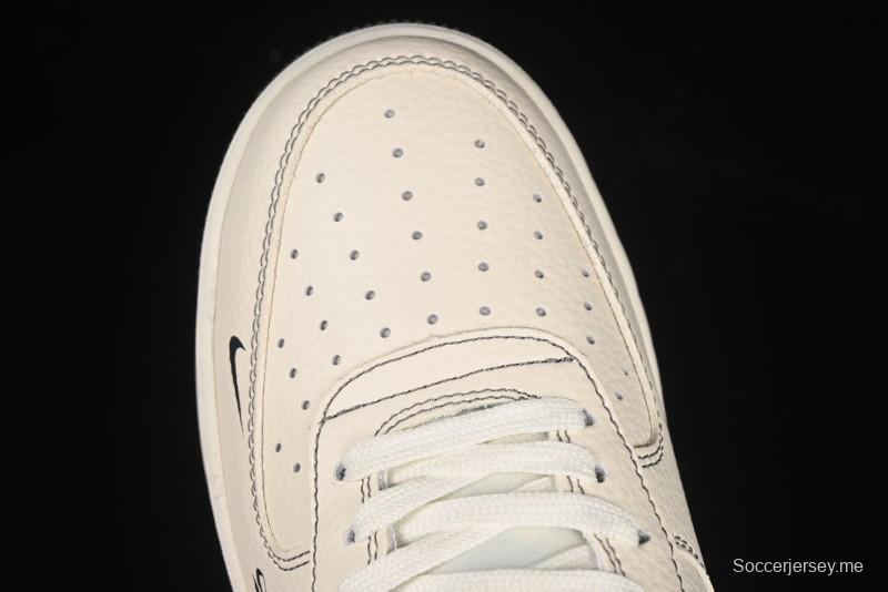 حذاء نايك اير فورس 1 '07 منخفض من نايك اير فورس 1 '07 من نايك جيفنشي بنمط تعاون جيفنشي حذاء رياضي كاجوال رمادي بيج - DF0188-057