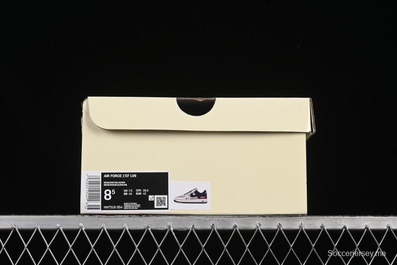 حذاء نايك اير فورس 1 '07 منخفض سوبريم سوبريم بالتعاون مع نايك باللون الرمادي والأزرق الكاجوال - HH7518-054