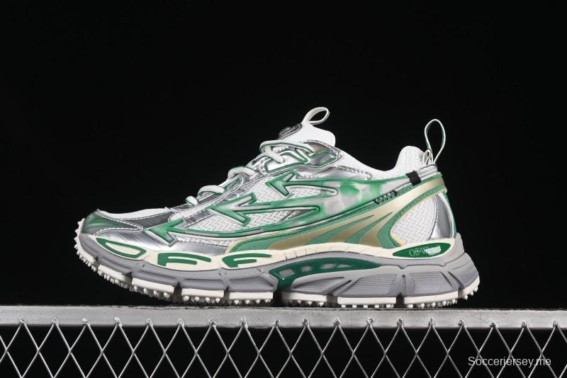 حذاء كاجوال كاجوال أخضر اللون أخضر بربطة عنق مصبوغة بالألوان من أوف وايت بي رايت - X.E5