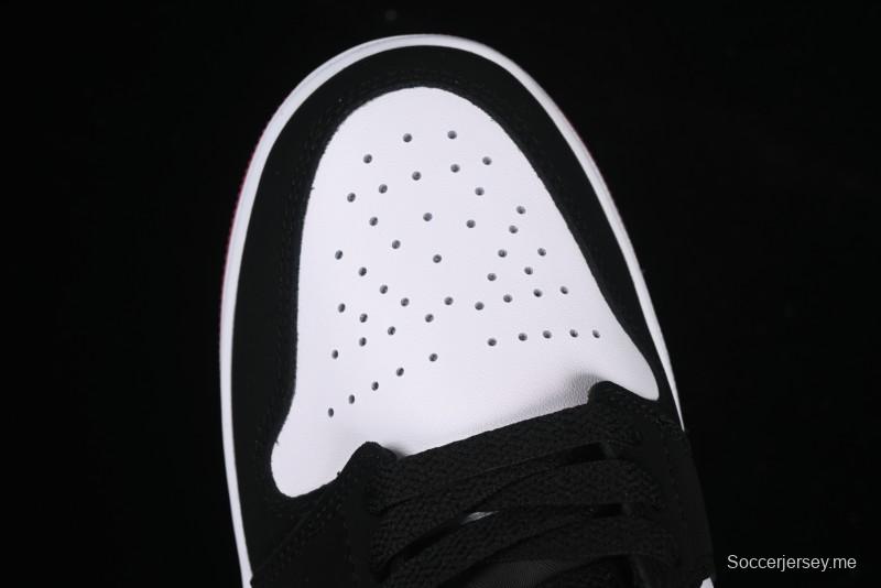 حذاء نايك اير جوردان 1 لاو "أبيض أسود أسود جيم أحمر" سنيكرز ريترو كاجوال - IB8971-106