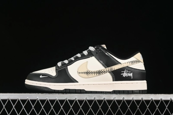 حذاء تزلج نايك SB Dunk Dunk Low Stussy Collaboration Panda Anniversary حذاء تزلج منخفض الكماليات مخصص للذكرى السنوية - ZH2598-271