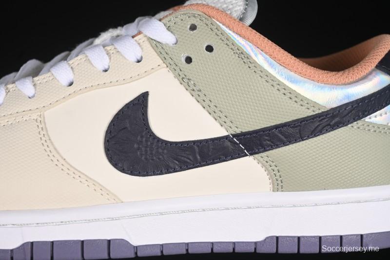 حذاء رياضي كاجوال منخفض من نايك دانك لو سووش بطبعة الأزهار - HV5750-133