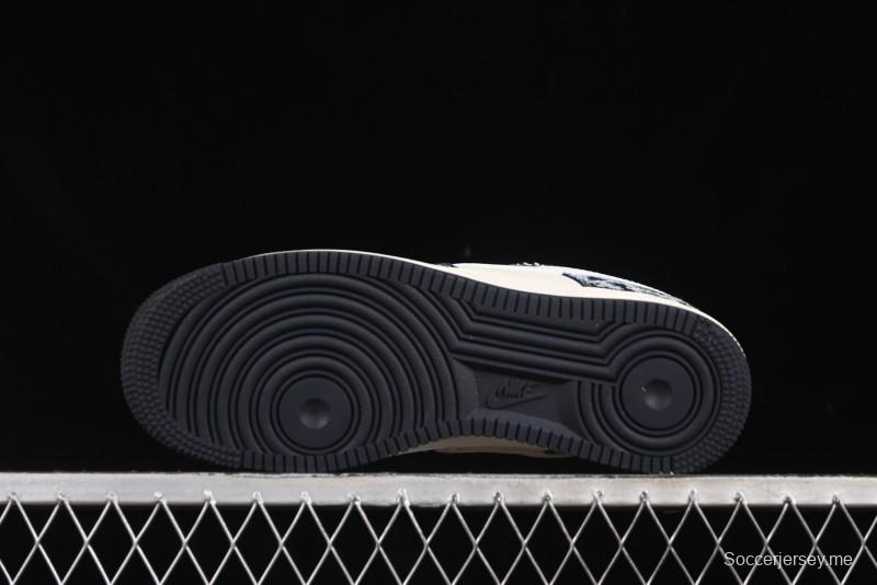 حذاء نايك اير فورس 1 '07 منخفض من نايك ستاسي كولابوريشن ريترو دنيم كاجوال - XS1958-578