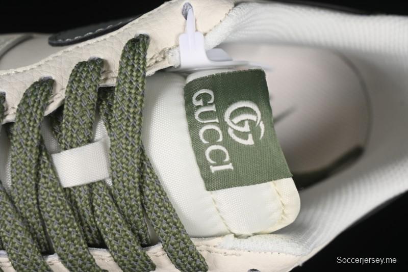 حذاء نايك اير فورس 1'07 المنخفض من نايك اير فورس 1'07 تعاون غوتشي أخضر بنقشة رمادي كاجوال - XS1958-563