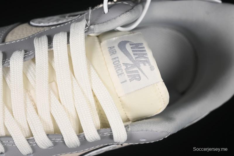 حذاء نايك اير فورس 1 '07 منخفض من نايك اير فورس 1 '07 كووس كولابوريشن بيج رمادي كاجوال سنيكرز - KK1988-077