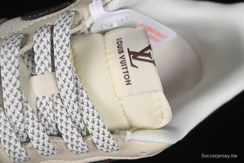 حذاء نايك اير فورس 1 '07 المنخفض من نايك اير فورس 1 '07 LV Collaboration Summer Blue Sneakers كاجوال أزرق - JJ2508-702