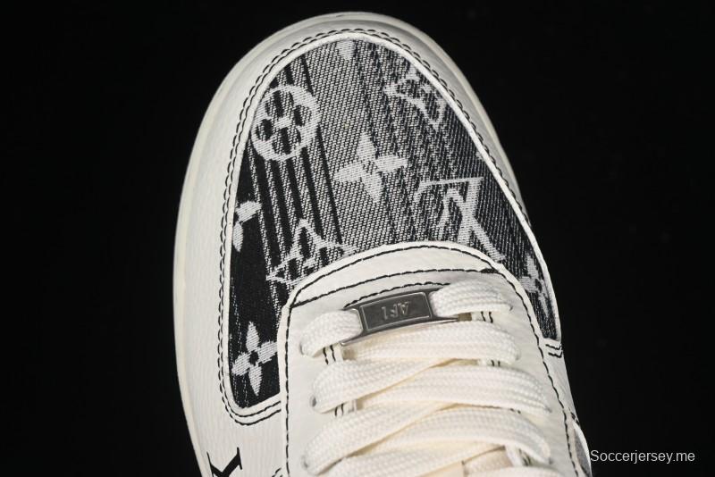 حذاء نايك اير فورس 1 '07 المنخفض من نايك اير فورس 1 '07 LV Collaboration باللون الكريمي أسود كاجوال - BZ6808-103