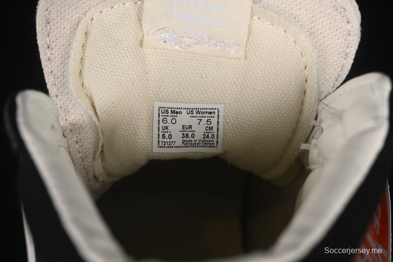 حذاء Fear of God x Vans Sk8-Hi ذو الكعب العالي من فانس باللون الأسود/الأبيض البسيط - VN0A2XS1ML5