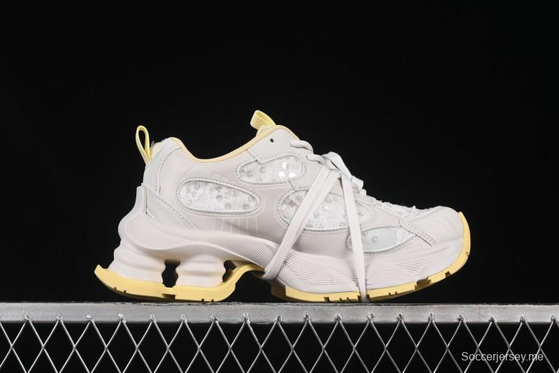 GG-CC حذاء أبي مجوف بأربطة من نفس النمط بنعل مجوف 5 سم لزيادة الارتفاع - G25U9988