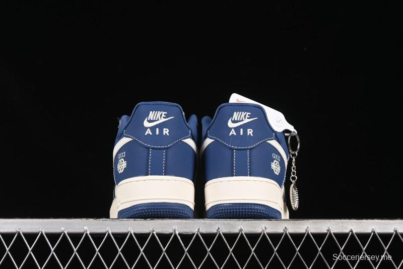 حذاء نايك اير فورس 1'07 منخفض من نايك بالتعاون مع غوتشي باللون الأزرق الداكن - KK1988-085