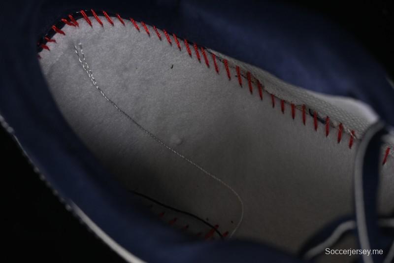 حذاء نايك اير فورس 1'07 المنخفض الكاجوال من نايك باللون الكريمي مع سووش أزرق - SC9207-535