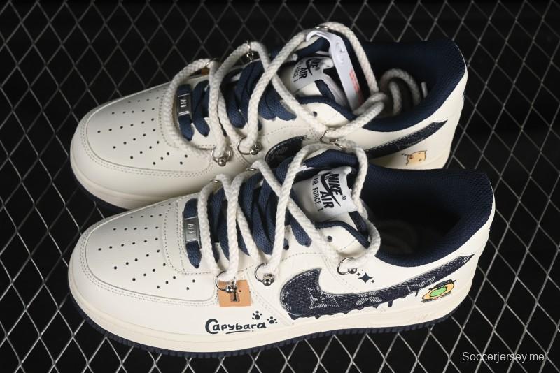 حذاء نايك اير فورس 1 '07 منخفض من نايك اير فورس 1 '07 منخفض × كابيبارا "بور ميلكابيب" سنيكرز كاجوال - LV0506-110