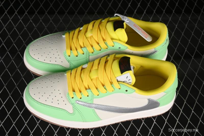 حذاء نايك ترافيس سكوت x Fragment Design x Air Jordan 1 Low OG SP SP الرياضي الكاجوال - DN6901-092