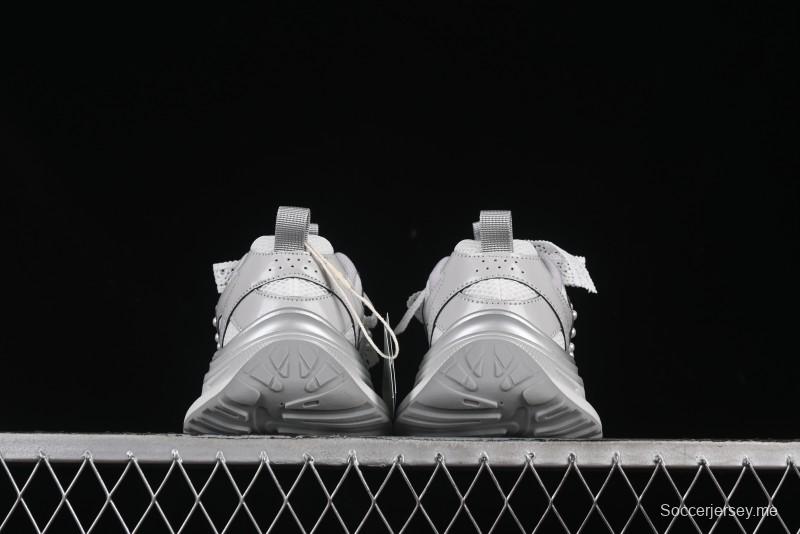 حذاء أبي كاجوال ذو سلسلة لؤلؤية من الدانتيل GG-CC - 250310 فضي