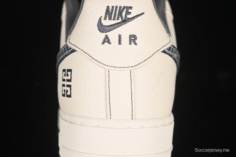 حذاء نايك اير فورس 1 '07 منخفض من نايك اير فورس 1 '07 من نايك جيفنشي بنمط تعاون جيفنشي حذاء رياضي كاجوال رمادي بيج - DF0188-057