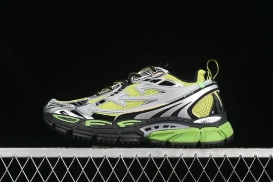 حذاء كاجوال كاجوال باللون الأبيض والأخضر من أوف وايت بي رايت - X.E5