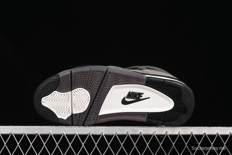 حذاء نايك اير جوردان 4 ريترو من نايك اير جوردان 4 من نايك باللون البني الحجري مع شبكة سوداء وتفاصيل من مادة TPU - FV5029-200