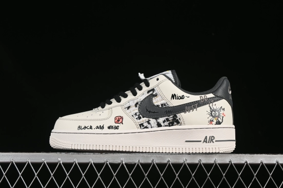 Nike Air Force 1'07 Low Little Black Cat Casual Sneakers - FJ7740-710