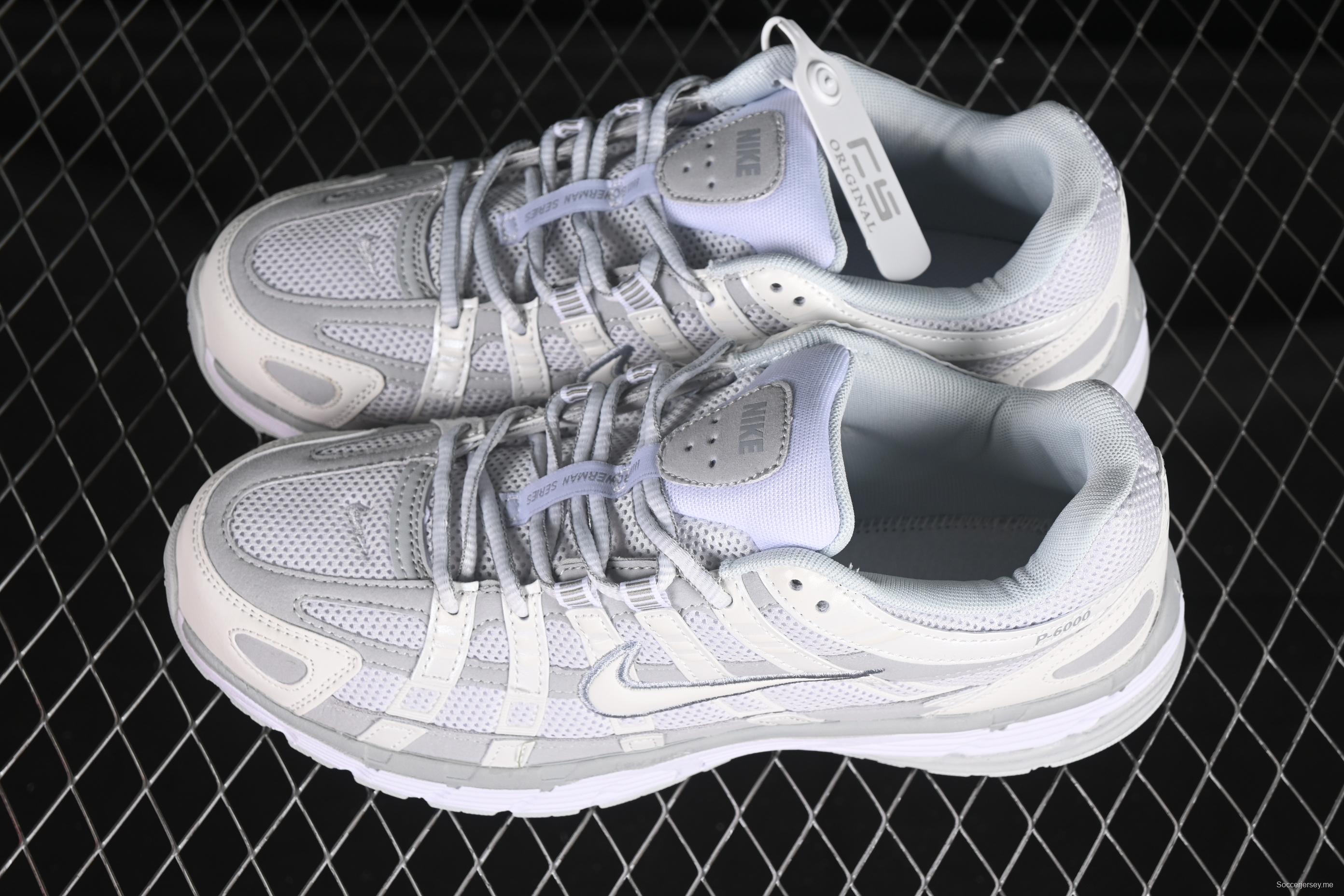 حذاء نايك P-6000 بريميوم ريترو كاجوال للأب بتصميم خفيف الوزن - FV6603-101