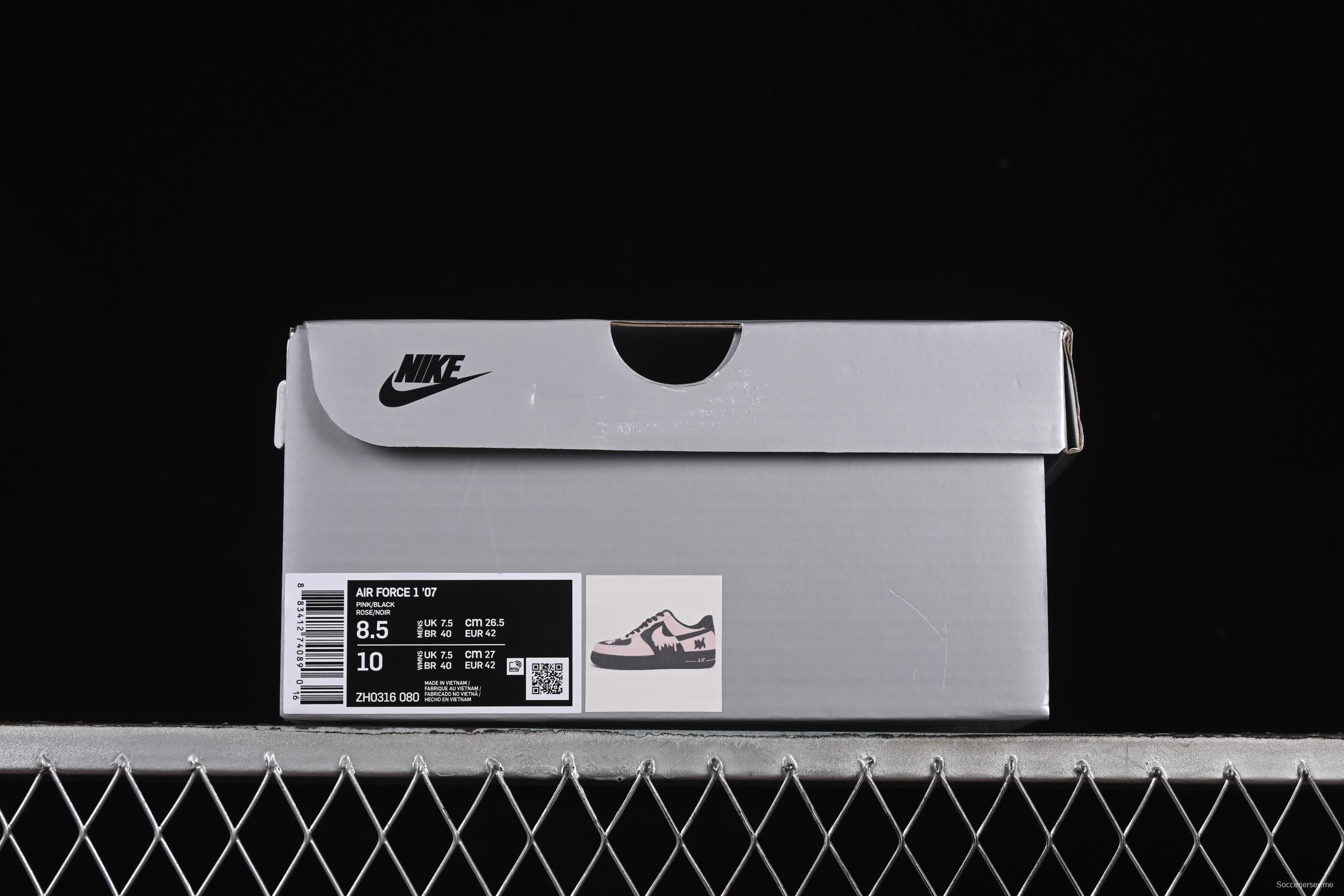 Nike Air Force 1'07 Low Casual Sneakers with Sweet Kitty Anime Theme - ZH0316-080
