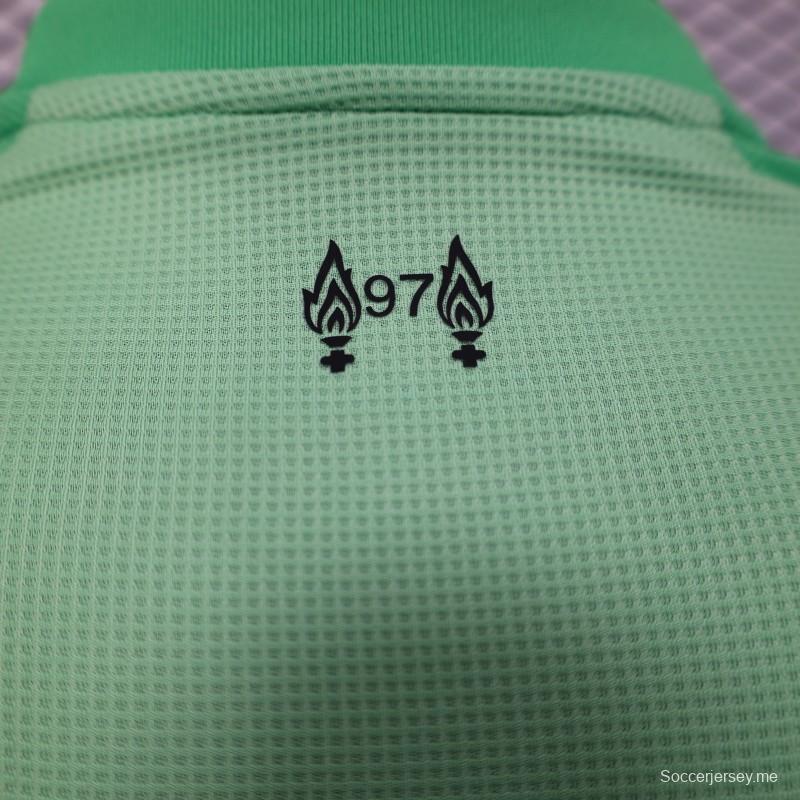 إصدار اللاعب 25/26 قميص حارس مرمى ليفربول الأخضر 25/26