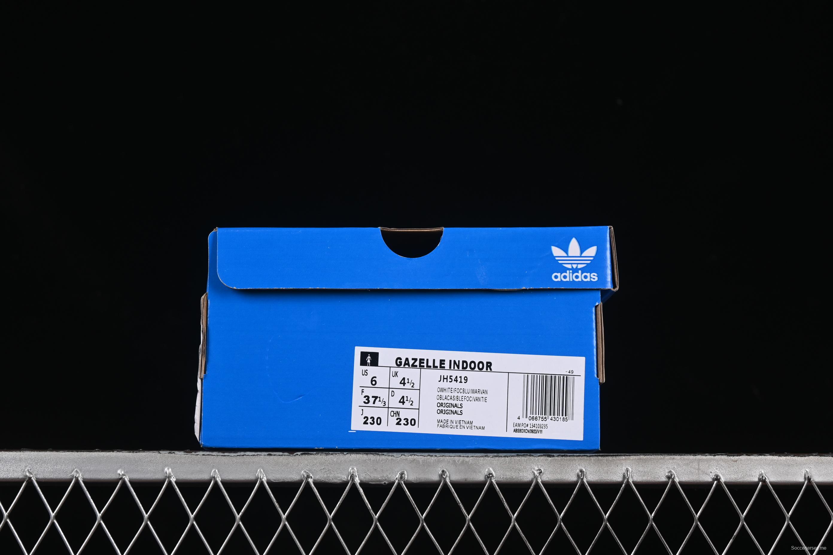 أديداس أوريجينالز جازيل من أديداس أوريجينالز حذاء رياضي داخلي كاجوال مضاد للانزلاق مقاوم للاهتراء - JH5419