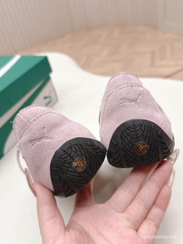 2025 Women PUMA Light Pink Suede Ballet Shoes
