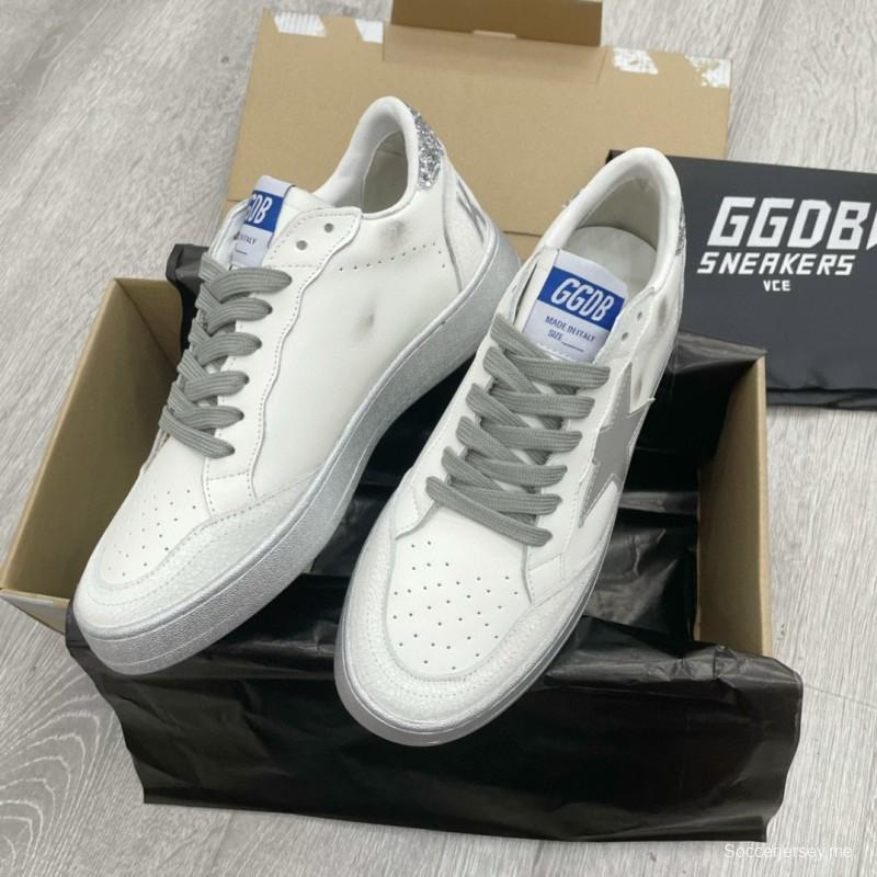 2024 Unisex GGDB White Grey Leather Sneakers MJ00260