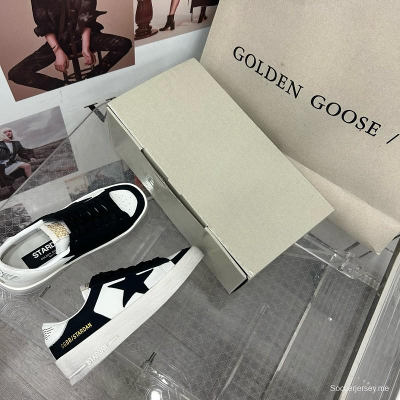 2024 Unisex GGDB Black White Leather Sneakers 