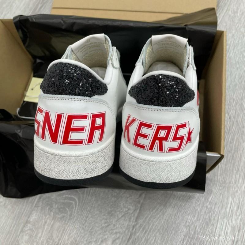 2024 Unisex GGDB White Red Leather Sneakers MJ00260