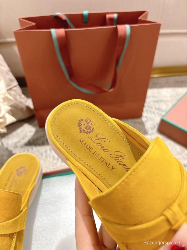 2025 LP Yellow Suede Slippers LY00360