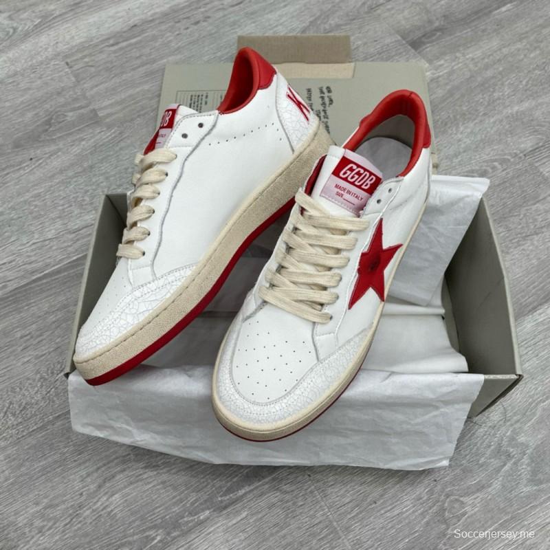 2024 Unisex GGDB White Red Leather Sneakers MJ00260