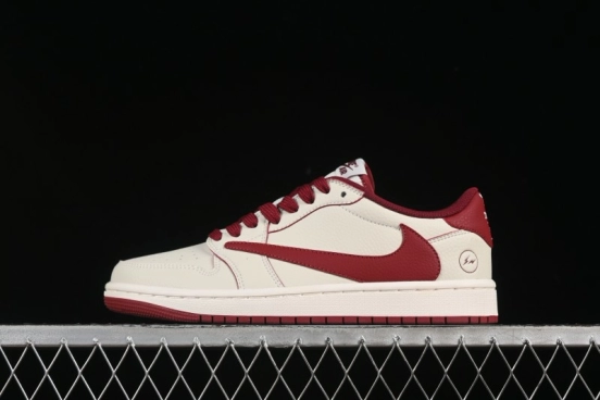 Nike Travis Scott x Fragment Design x Air Jordan 1 Low OG SP AJ1 Low Top Casual Sneakers - LK1099-066