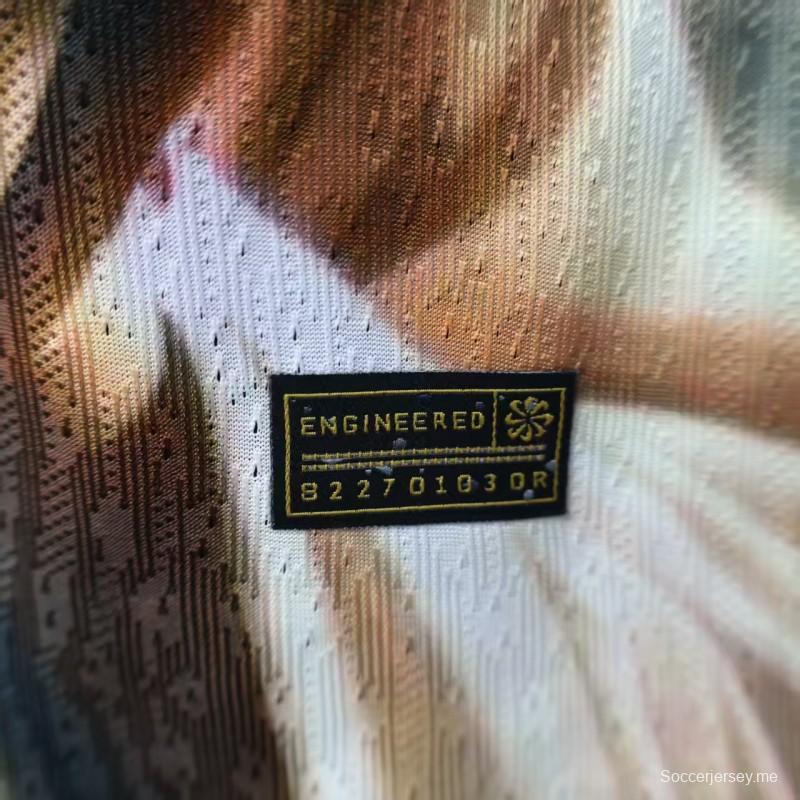 إصدار اللاعب 2025 قميص أبيض مع صورة المسيح يصلي على قميص البرازيل 2025