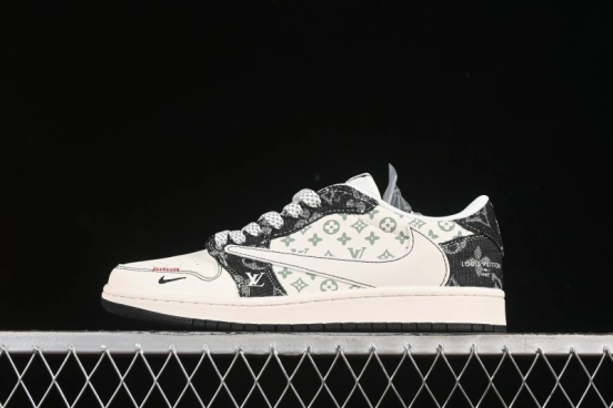 حذاء نايك ترافيس سكوت x Fragment Design x Air Jordan 1 Low OG SP AJ1 AJ1 سنيكرز كاجوال منخفض علوي - YX5066-327