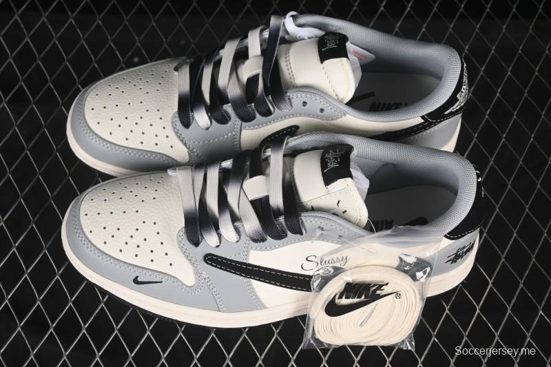 حذاء نايك ترافيس سكوت x Fragment Design x Air Jordan 1 Low OG SP AJ1 ذو الرقبة المنخفضة الكاجوال - XS7089-601