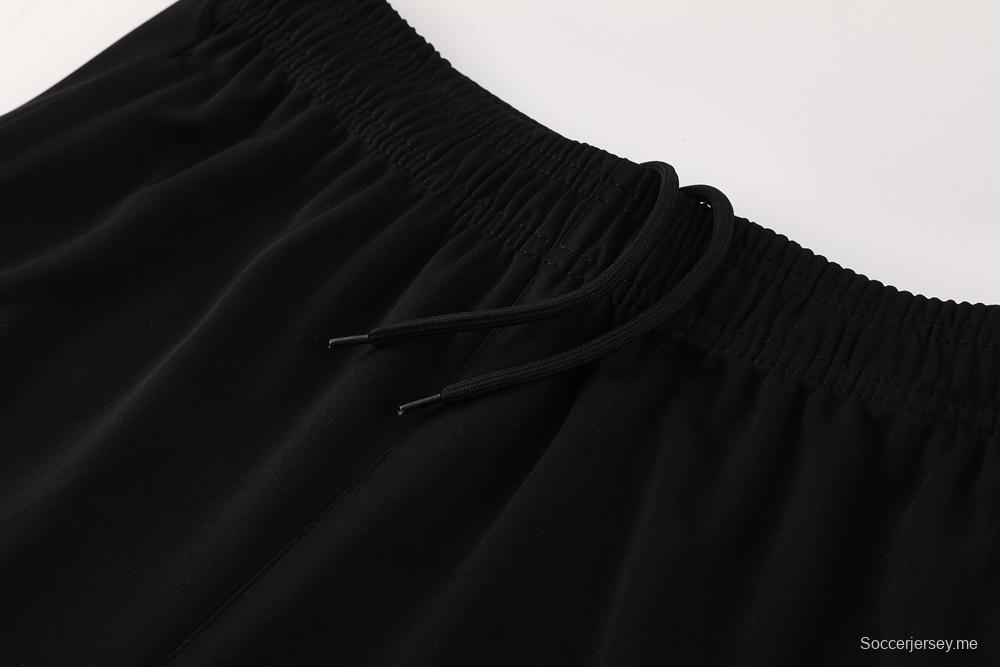 2025 نايك 2025 قميص أسود قصير الأكمام أسود + شورت قصير الأكمام