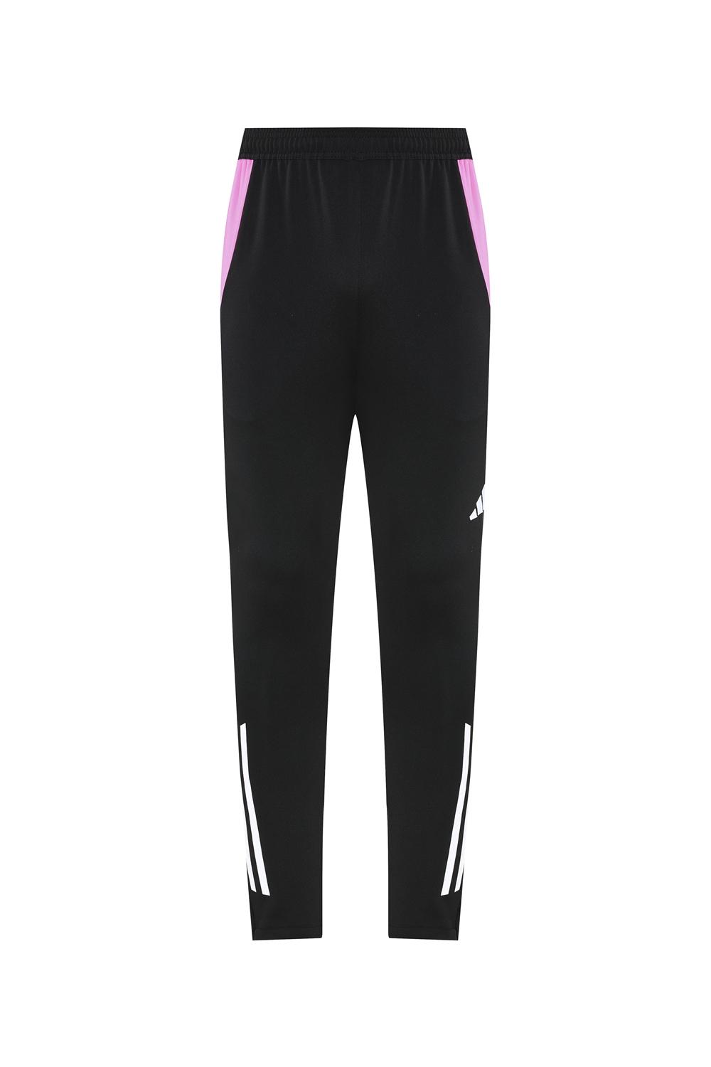 2025 Adidas Orange & Black with Leopard Print Pattern Half Zipper Jacket +Long Pants
